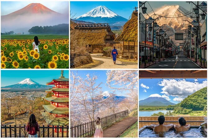 2 Days Tokyo ,Mount Fuji / Hakone Private Tour from Tokyo - Oshino Hakkai shows Fuji through clear water