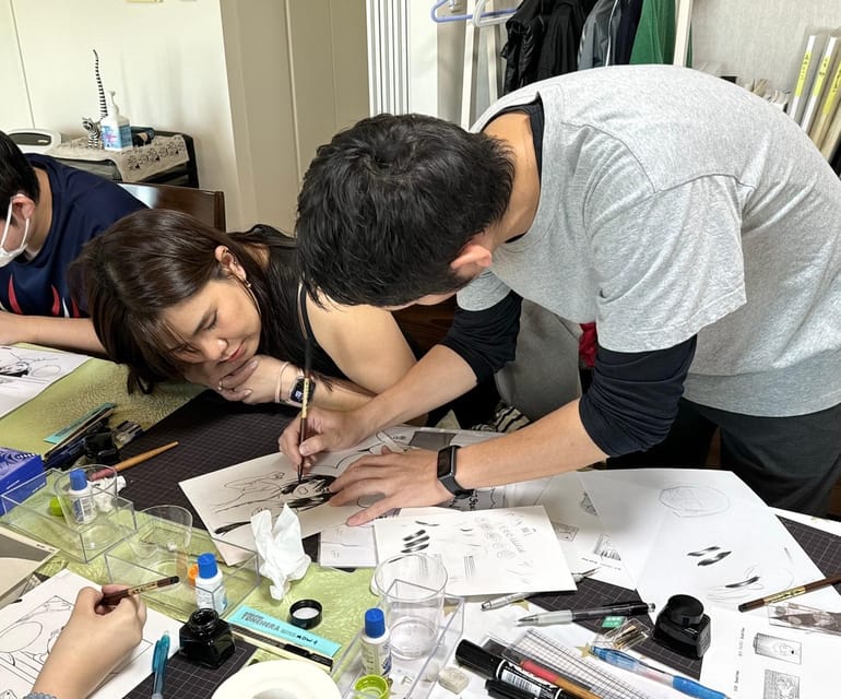 3-Hour Manga Drawing Workshop in Tokyo - Screen tones and the final details