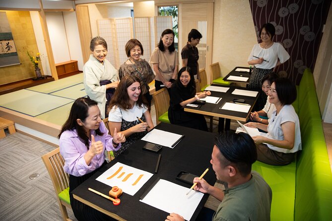 Asakusa Calligraphy Workshop Craft Your Own Art in Tokyo - The First Lesson: Brush Grip and Stroke Control