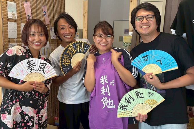 Asakusa:Japanese Calligraphy & Make your original folding fan! - What happens during the one-hour workshop