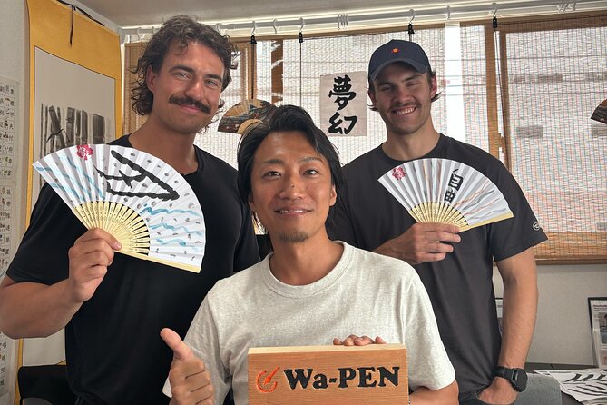 Asakusa:Japanese Calligraphy & Make your original folding fan! - Meeting near Senso-ji in Asakusa