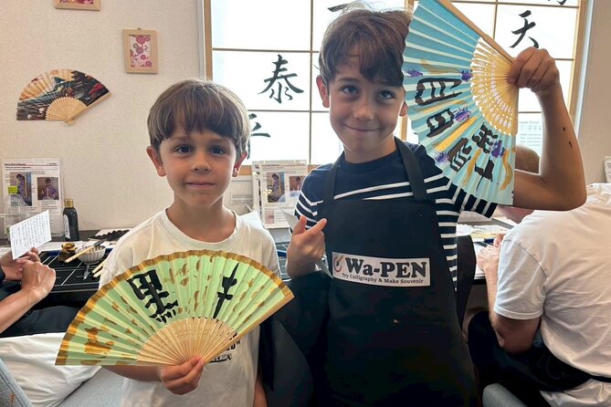 Asakusa:Japanese Calligraphy & Make your original folding fan! - Choosing a Japanese name or meaningful kanji