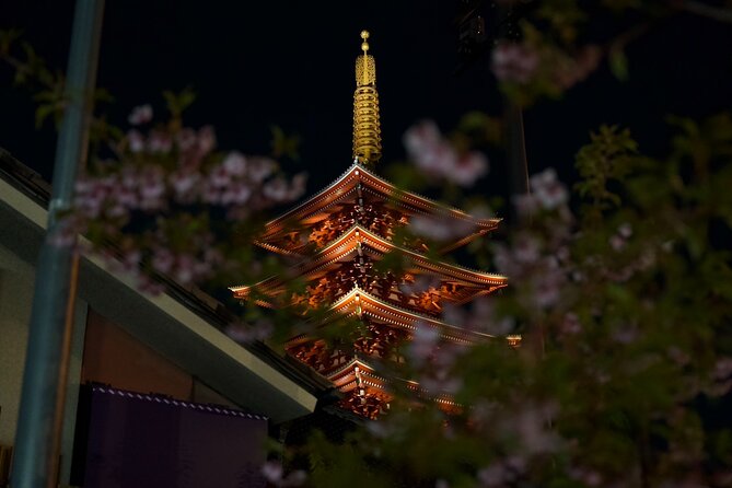Asakusa Night Evening Walking Tour with English-Speaking Guide - Meeting at Kaminarimon and starting beneath the red lantern