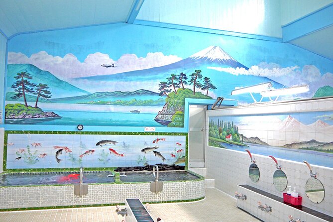 Authentic Onsen Experience Tattoo Friendly Hidden Gem in Shinjuku - Fuji murals, milk bottles, and postwar community life