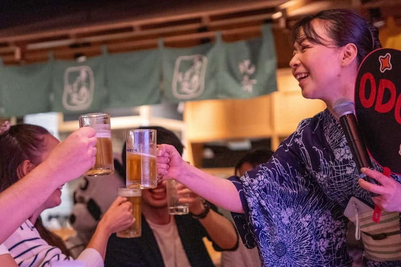Bon Dance IZAKAYA in Shinjuku, Tokyo - Bon Odori explained without a lecture