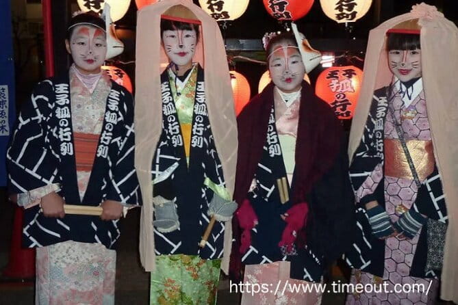 Celebrate Unique Japanese New Year Tradition Culture Festivity - Reaching the fox procession before midnight