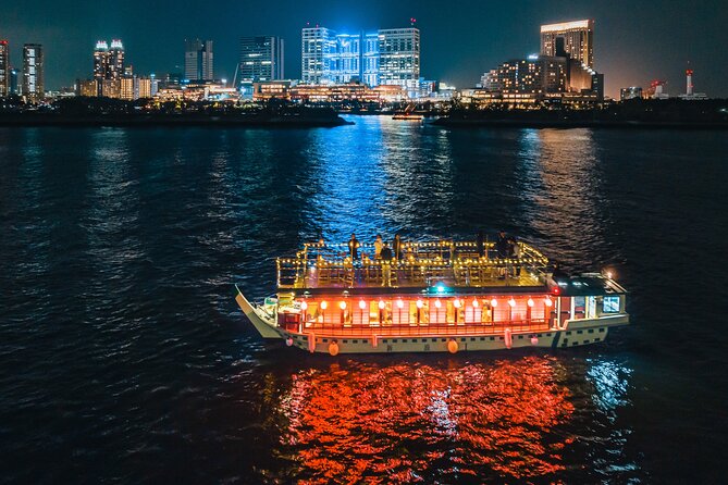 Dinner Cruise with Show, Beef Sukiyaki, Drink, Tokyo Tower Option - A Tokyo Bay evening on a traditional yakatabune