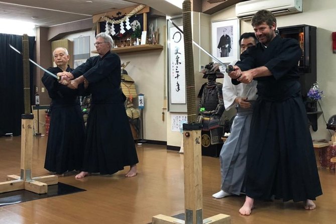 Embrace the Samurai Way: Iaido Swordsmanship Experience in Tokyo - Wearing iaido clothing and handling a training sword