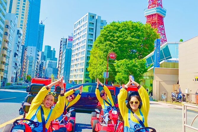Flagship 2-Hours Official Street Go-Kart Tour - Tokyo Bay Shop - Tokyo Tower gives the route its classic postcard moment