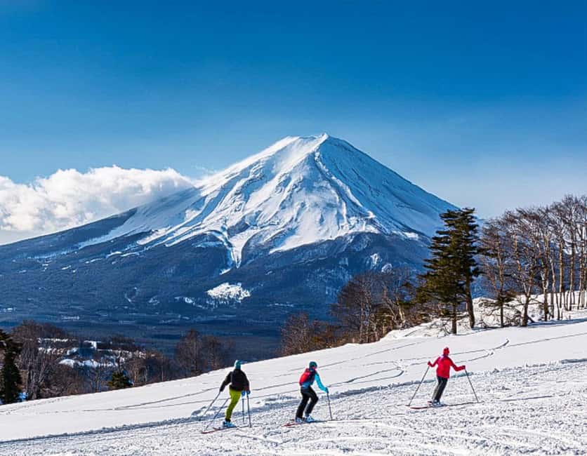 From Tokyo: Fujiyama Snow Resort Yeti Winter Ski Day Tour - Mt. Fuji photographs and the weather gamble
