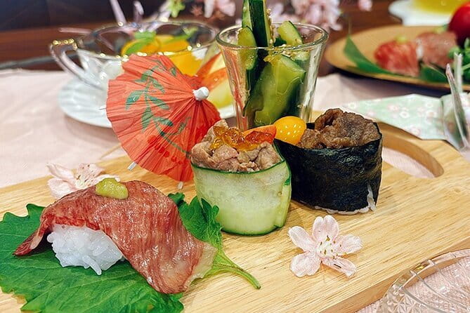 Hands On Wagyu Sushi Making Experience - Wagyu instead of fish makes this sushi class different