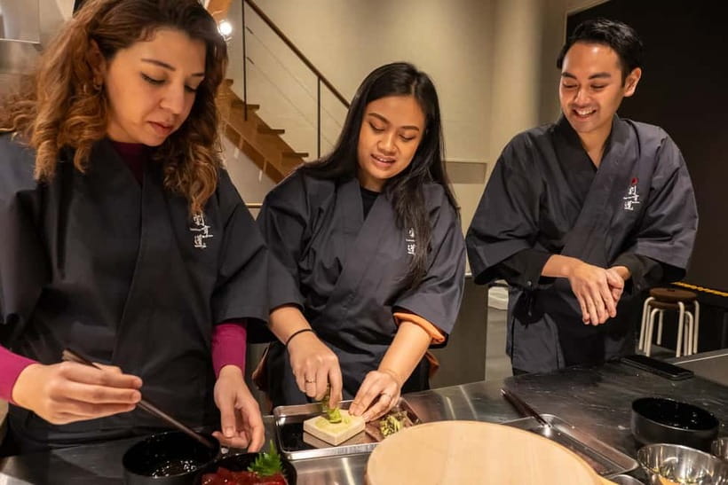 Japanese Knife Skills & Tuna Don/Sushi Workshop in Tokyo - Whetstone sharpening you can use at home