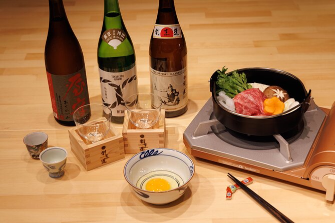 Japanese Sake Tasting & Wagyu Sukiyaki Cooking Class in Tokyo - A two-hour introduction to sake and sukiyaki