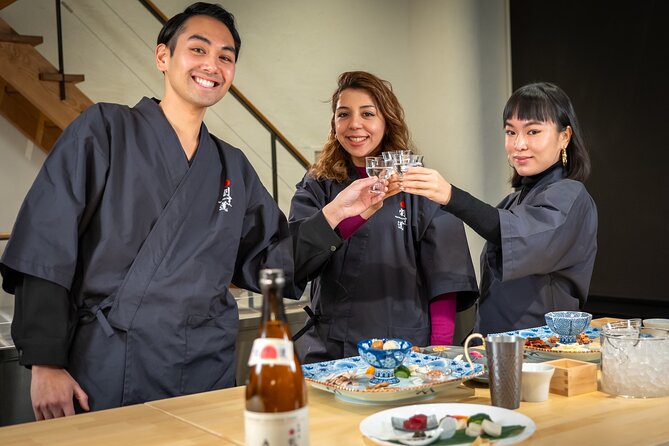 Japanese Sake Tasting & Wagyu Sukiyaki Cooking Class in Tokyo - The sake tasting begins with a useful experiment
