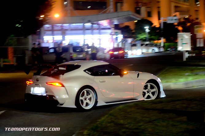 JDM Itasha trip to famous car meet up spot Daikoku Parking - Rainbow Bridge and Odaiba after dark
