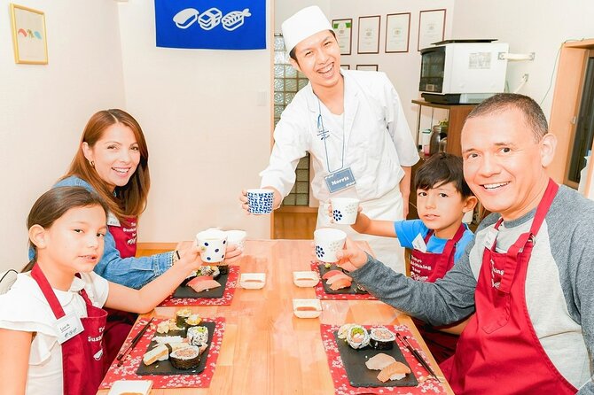 Kid-Friendly Sushi Making Class in Tokyo (English-Led) - Raw fish, vegetarian, and gluten-free options