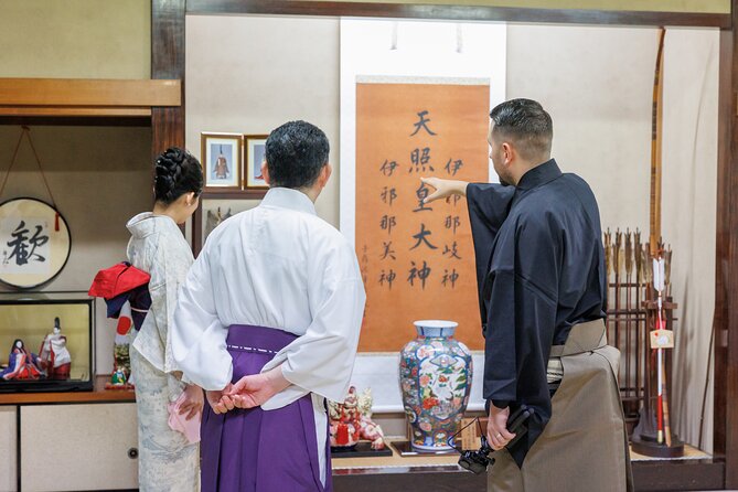 Kimono Photo Session Experience Japanese Culture Inside a Shrine - Professional photographs indoors and outdoors