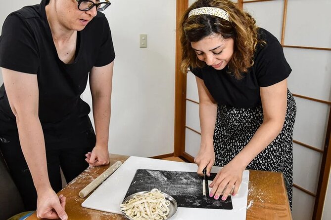 Learn to Make Home Style Tempura Udon and Gyoza - Preparing dashi for the udon