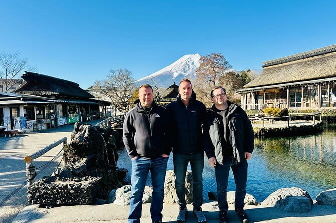 Mount Fuji Full Day Customizable Private Tour with English Guide - Oishi Park, flowers and Fuji across the water