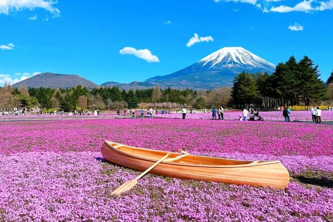 Mt. Fuji to Lake Kawaguchi, Lake Yamanaka and Onsen Day Tour - Lake Kawaguchi and Oishi Park