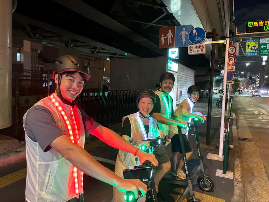 Night E-Scooter Ride to Tokyo Tower - No License Needed - Rolling through Minato City after dark