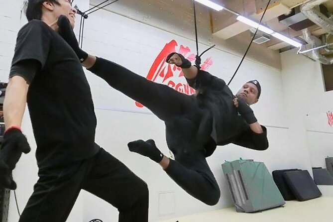 Ninja Wire Action Experience - Three wire moves and a sword fight