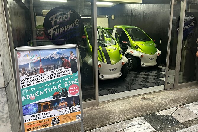 Official Tokyo Shibuya : KIMONO Dressed EV-Go Kart Activity Tour - Shinjuku, Tokyo Metropolitan Government Building, and Roppongi