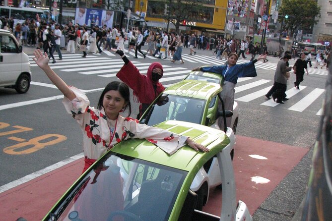 Official Tokyo Shibuya : KIMONO Dressed EV-Go Kart Activity Tour - Tokyo Tower and the ginkgo-lined avenue
