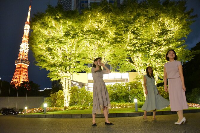 Private Tokyo Night Tour - Odaiba shows Tokyo Bay in a playful mood