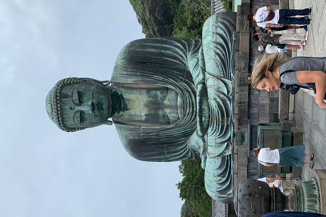 Private Tour Kamakura and Enoshima With Guide and photographer - Hasedera, gardens, caves, and sea views