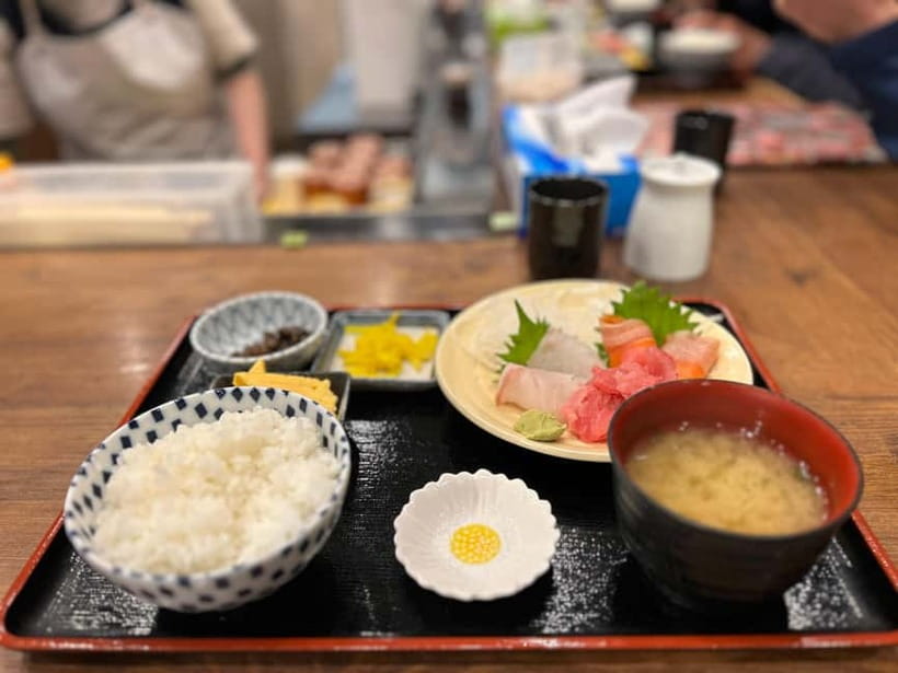Private Toyosu & Tsukiji Market Adventure with Tuna Auction - Tsukiji Outer Market, where the morning gets tasty