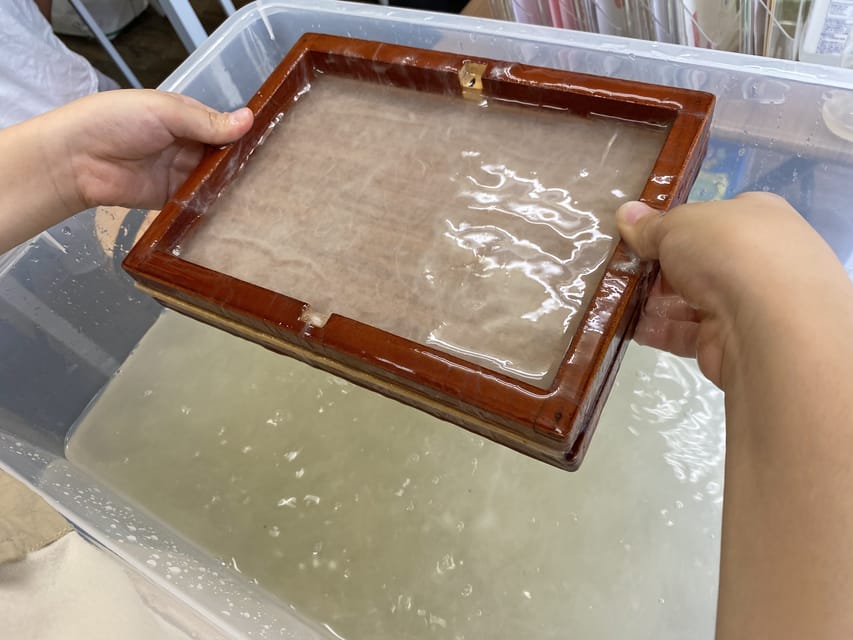 Private Workshop for Making Paper Last 1,000 years in Ueno - Tea, sweets, and the pause while paper dries