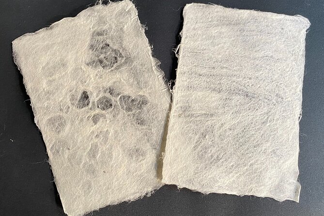 Private Workshop to Create Paper Last for 1,000 years in Ueno - Four paper pieces you take home