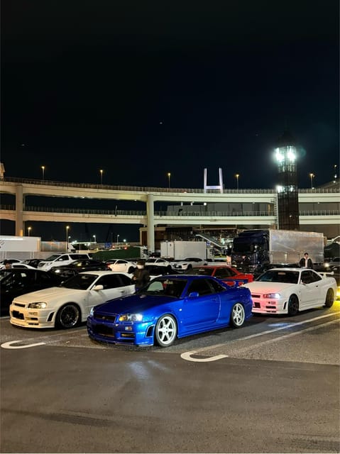 【R34】Tokyo：Private Daikoku tour in Modified R34 - Autobacs Shinonome, a useful first stop