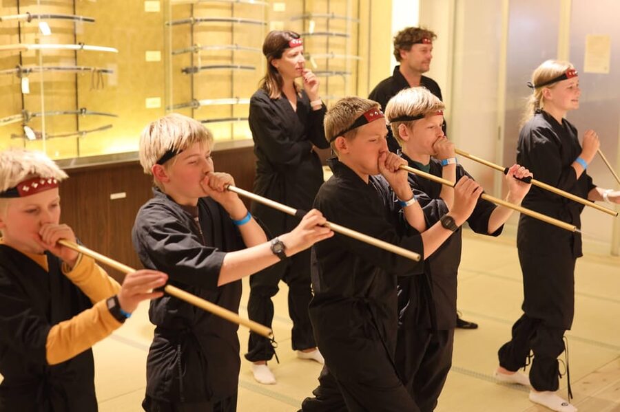 Samurai Ninja Museum Asakusa: Kid-Friendly Ninja Training - A treasure hunt keeps younger children moving