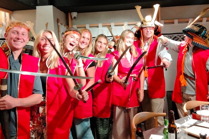 Samurai Sword & Sushi Experience with Chef Live Shows in Asakusa - Entering the samurai-themed room