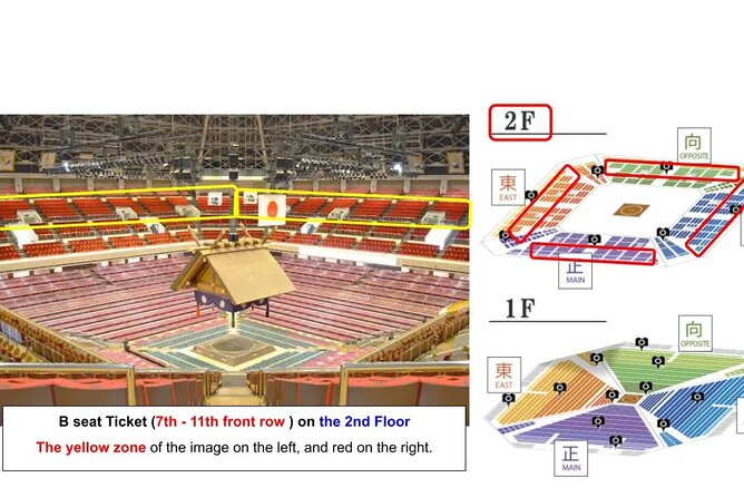 Seat B Ticket Tokyo Sumo Wrestling Tournament in Ryogoku - The 20-minute start at Ryogoku Edo Noren