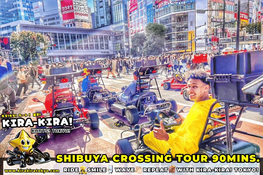 Shibuya Crossing x Tokyo Tower and more! Go-Kart Tour - Shibuya Crossing is the big payoff