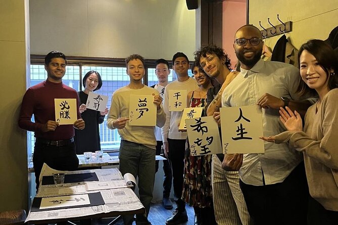 Small Group Japanese Calligraphy Workshop Experience - A small class with room for personal help