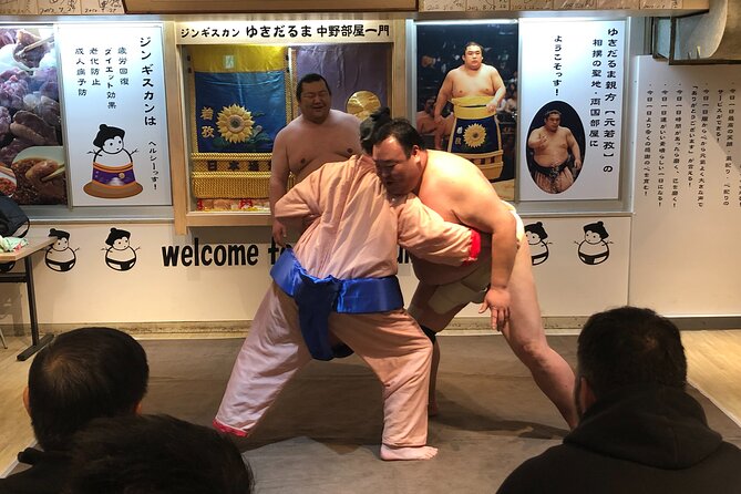 the SUMO show - Meeting retired wrestlers at Yokozuna Tonkatsu