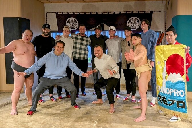 The SUMO Show & Experience with Hot pot lunch - Trying shiko, suriashi, and push drills