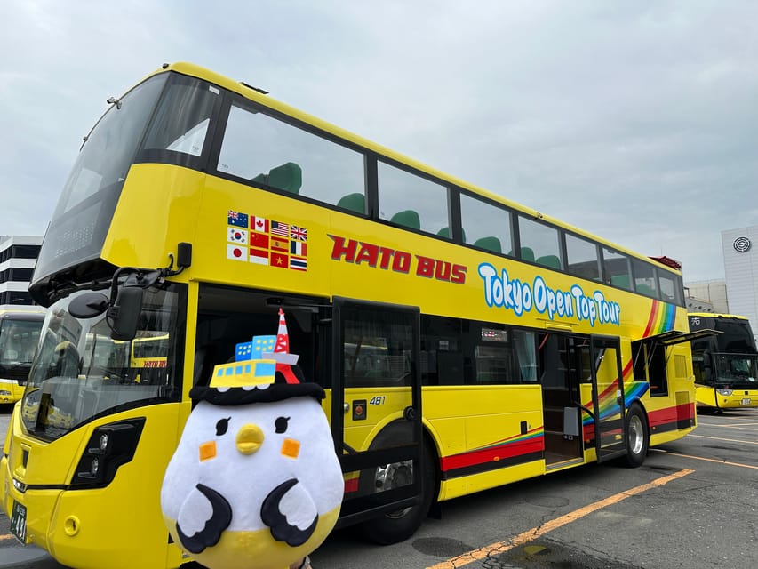 Tokyo: 60min Panoramic Open Top Bus Tour with Audio Guide - Odaiba and Toyosu from the upper deck