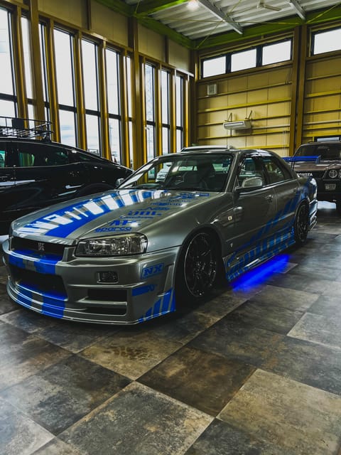 Tokyo and Daikoku by night in a Fast and Furious Skyline 34 - Starting in a Skyline R34 or another JDM icon