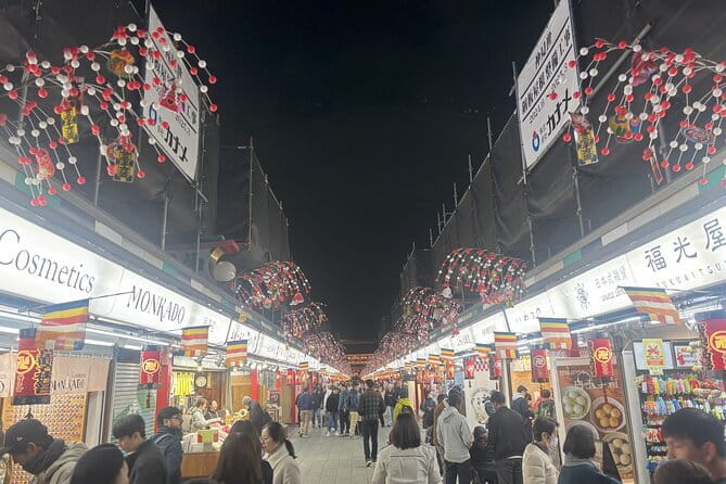 Tokyo Asakusa Sensoji Temple Night Walking Tour - Hoppy Street and the end of the walk