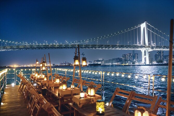 Tokyo Bay Yakatabune Dinner/Day Cruise with Japan Show and Drinks - Rainbow Bridge from the water