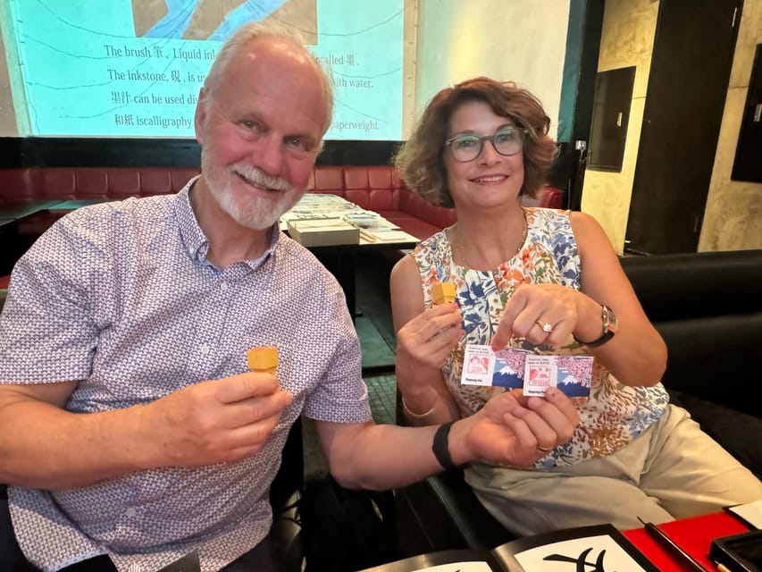 Tokyo: Calligraphy on Kanji Fan & Scroll with Drink - Practical booking advice before you go