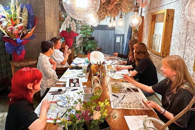 Tokyo: Calligraphy Workshop & Original T-Shirt Creation - A small class with useful personal attention