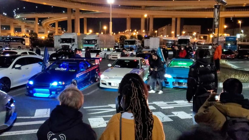 Tokyo: Daikoku JDM Car Meet in the Famous 303 600HP GTR R-35 - Who will enjoy this most