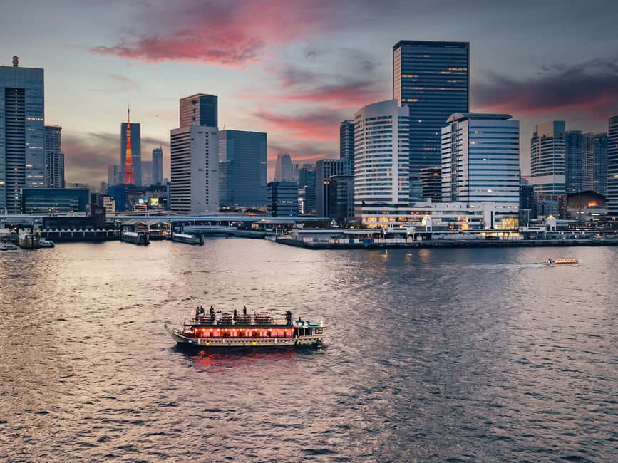 Tokyo Dinner Cruise & Tradition Show & Drinks & Tokyo Tower - Tokyo Tower at 150 Meters
