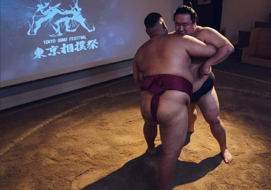 Tokyo Ginza : Sumo and Mikoshi Experience,Open from Sep. - Sumo up close in the middle of Ginza